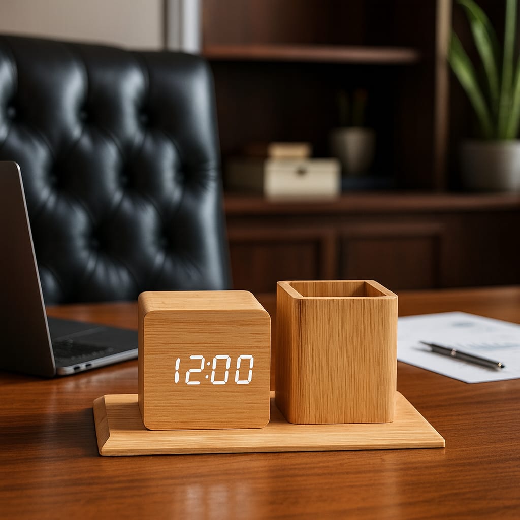 Imperial Solid Walnut Executive Desk Organizer Suite
